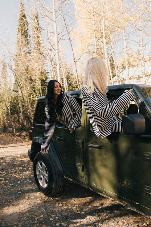 Weekender Striped Pullover